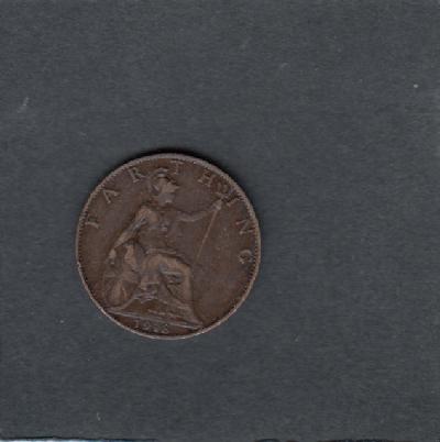 Beschrijving: 1 Farthing  GEORGIUS V